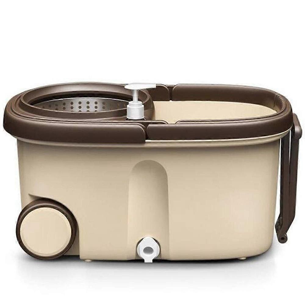 Spin Mop and Bucket with Hands Wringing, Microfiber Mop for MultiSurface Floor Cleaning