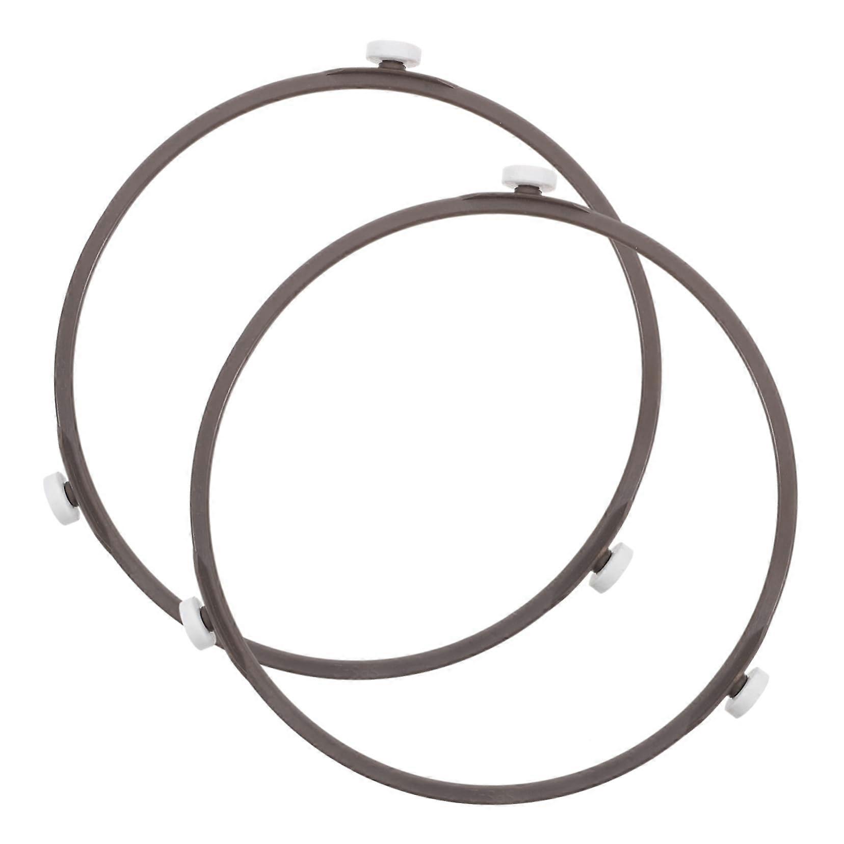 2pcs Microwave Turntable Ring Roller Support Replacement for Even Heating and Universal Fit
