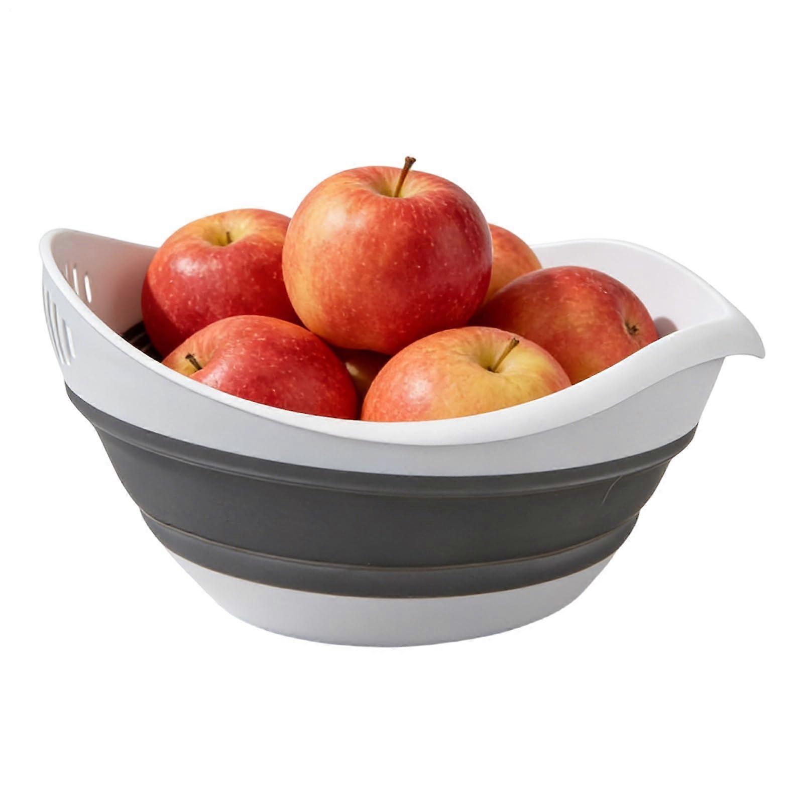 Collapsible Colander with Handle, Large Capacity Foldable Kitchen Strainer for Sink and Pasta Ref:5156