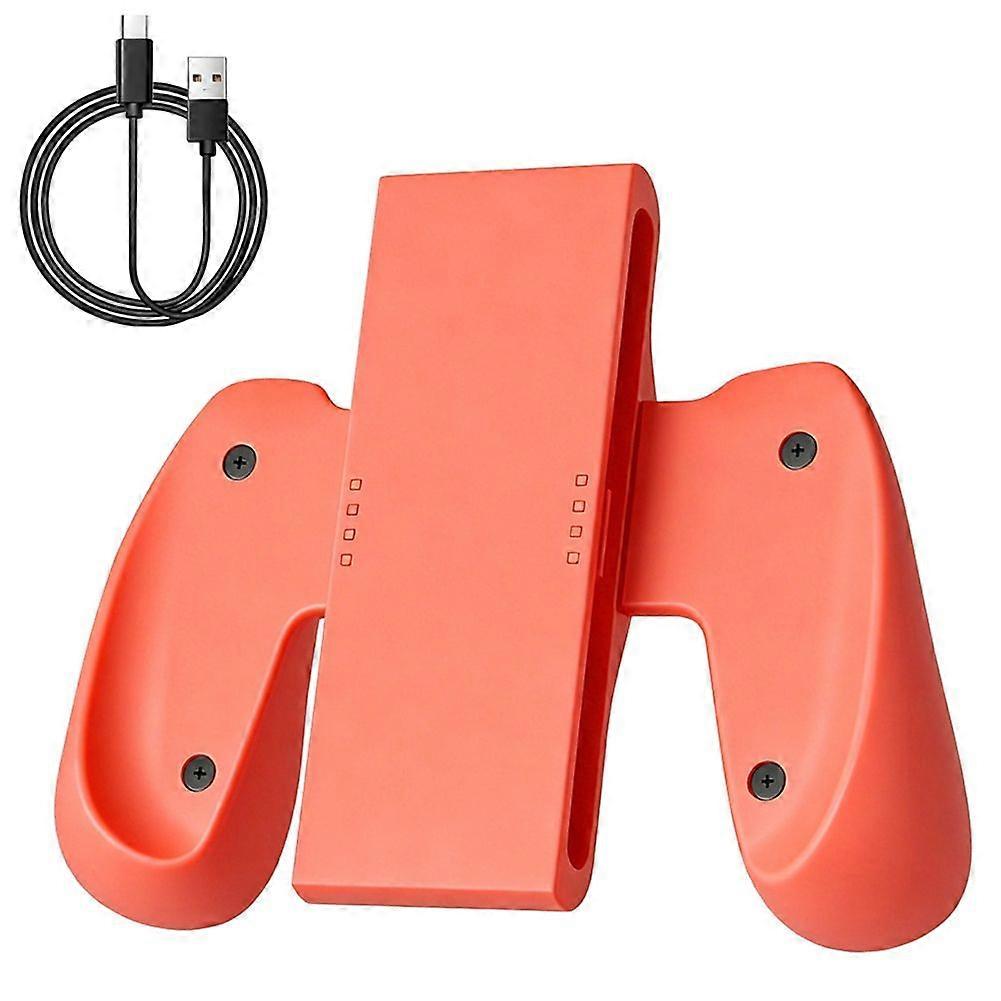 For Nintendo Switch 2 Controller Charging Grip Stand NS 2 Left/Right Controller Magnetic Charging Handle Bracket Orange