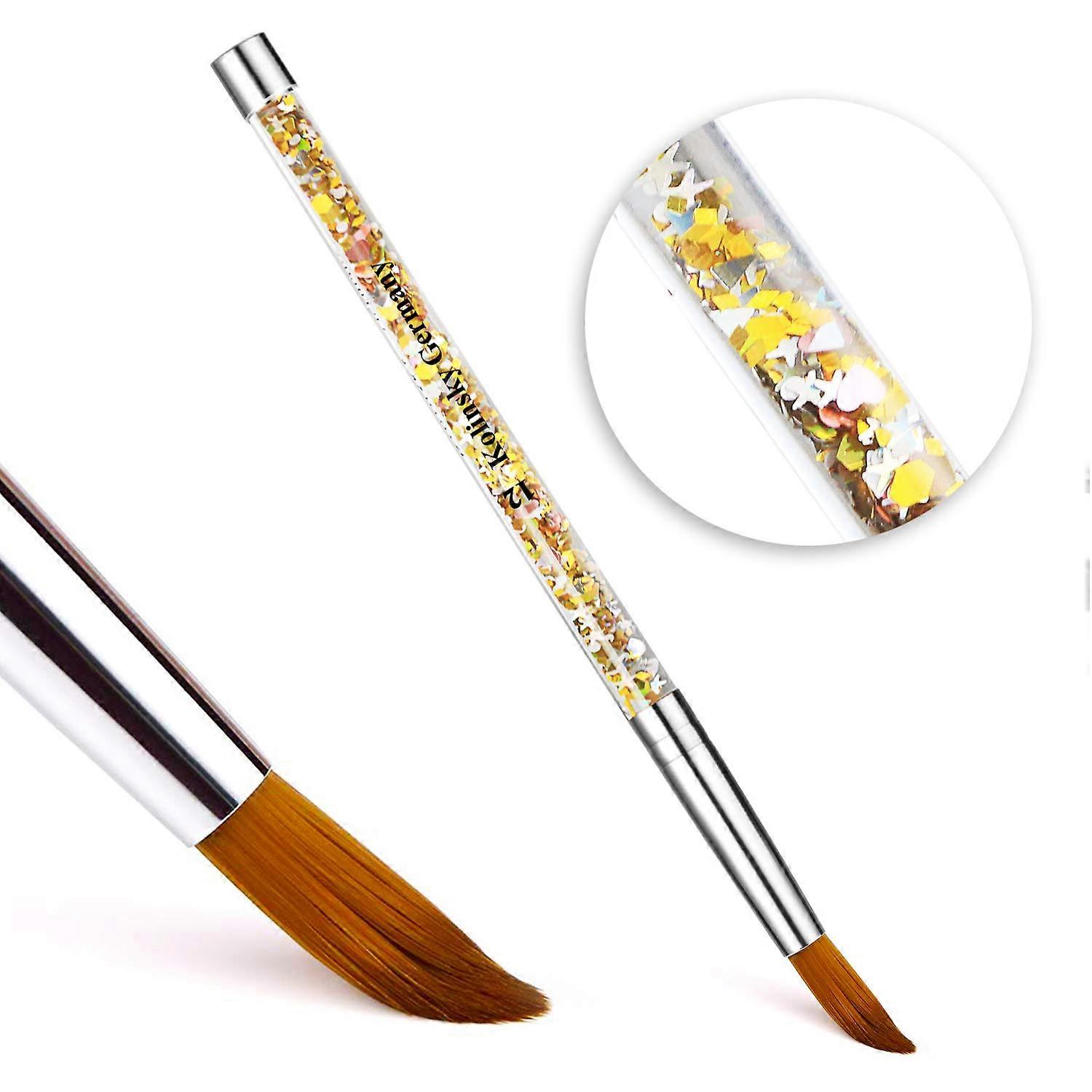Kolinsky Acrylic Nail Brush Size 12 for Precise Acrylic Application with Durable Glitter Handle