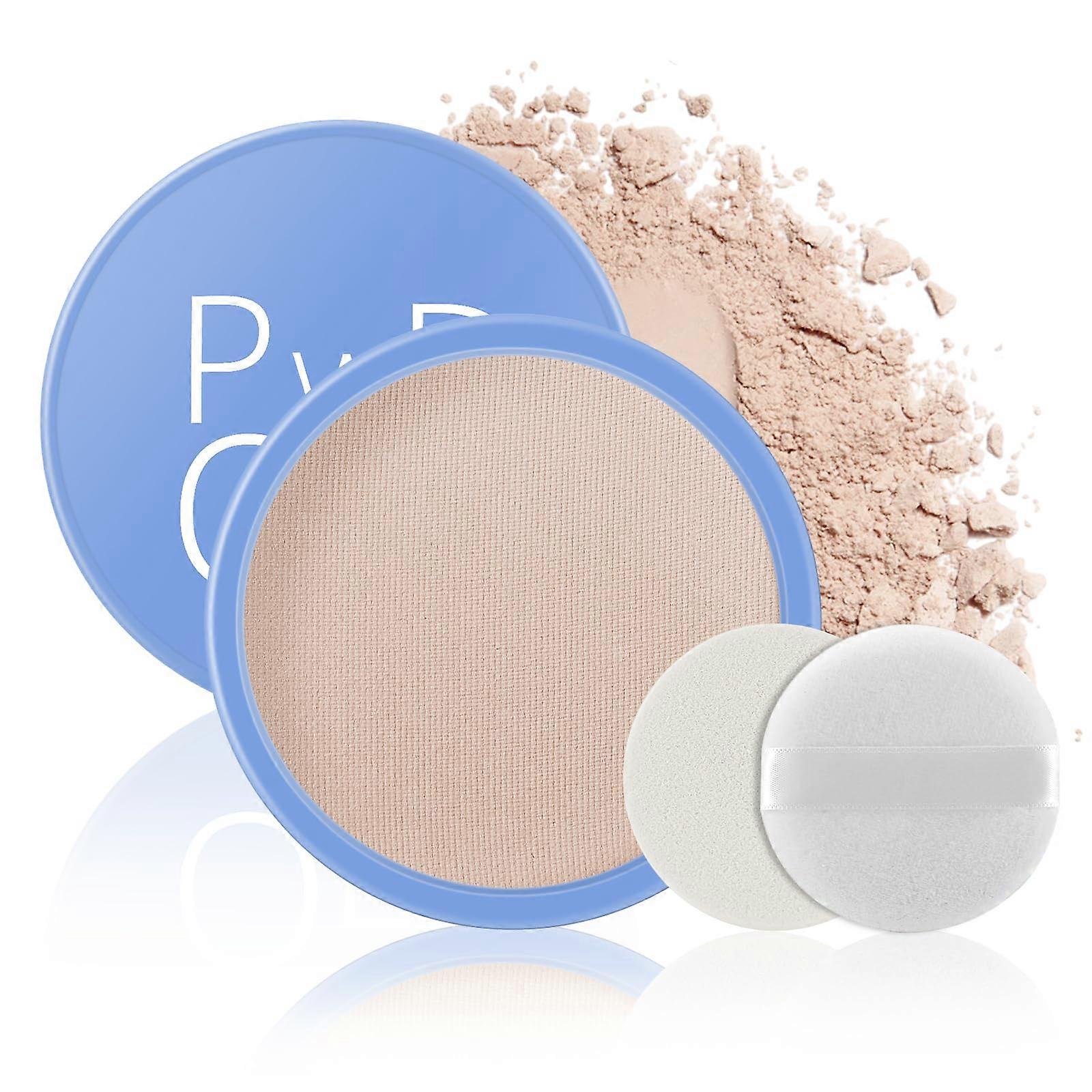 Translucent Setting Powder, LongLasting Oil Control Pressed Face Powder for Smooth Matte Finish