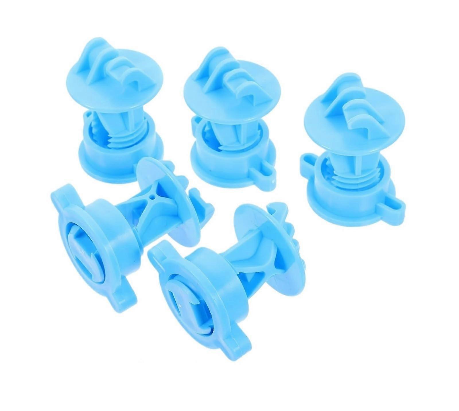 Electric Fence Insulators Blue Polypropylene Post Type for Quick Wire Replacement Durable 50Pack
