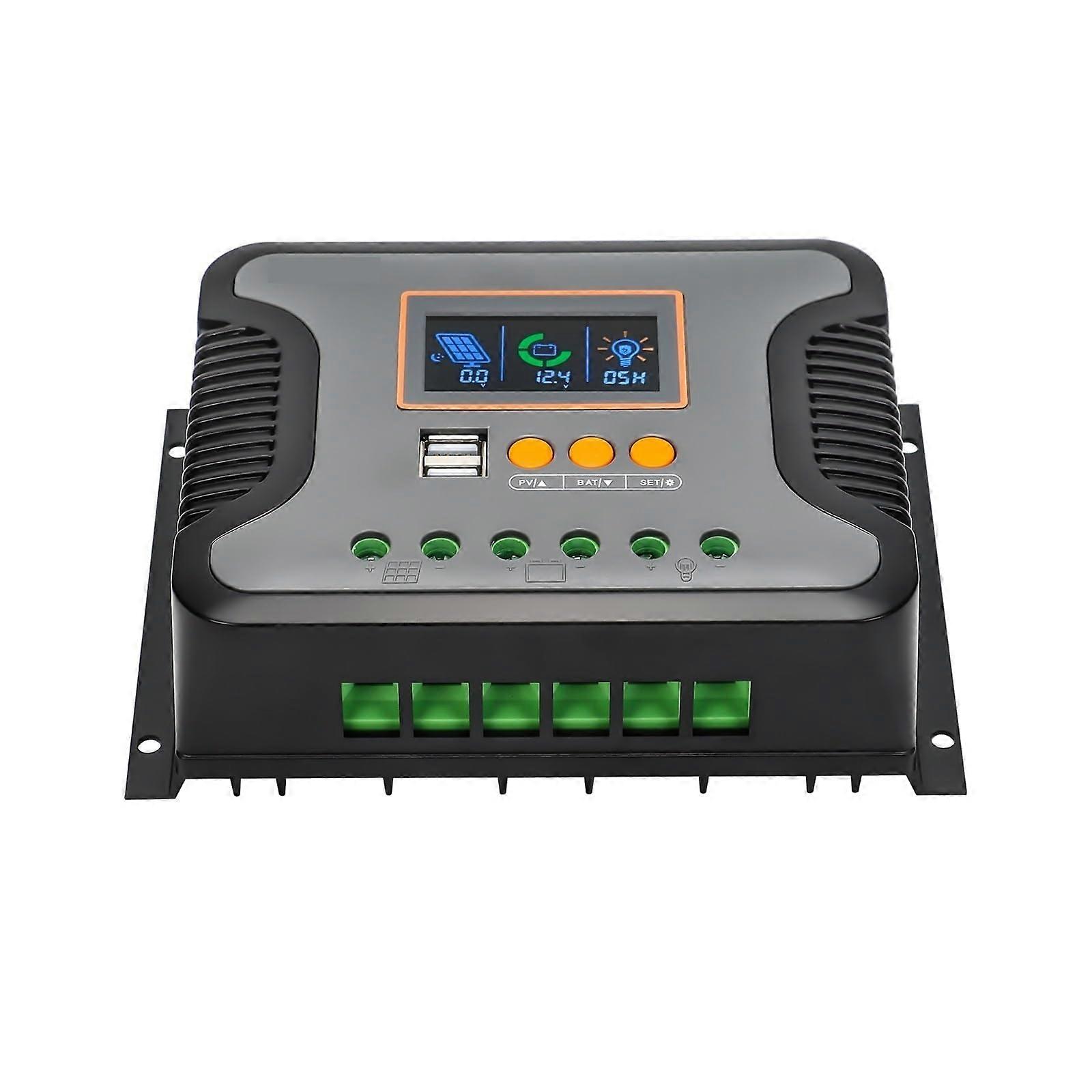 MPPT Solar Charge Controller 100V 80A 60A 12V 24V 48V Advanced Tracking Dual USB Off Grid