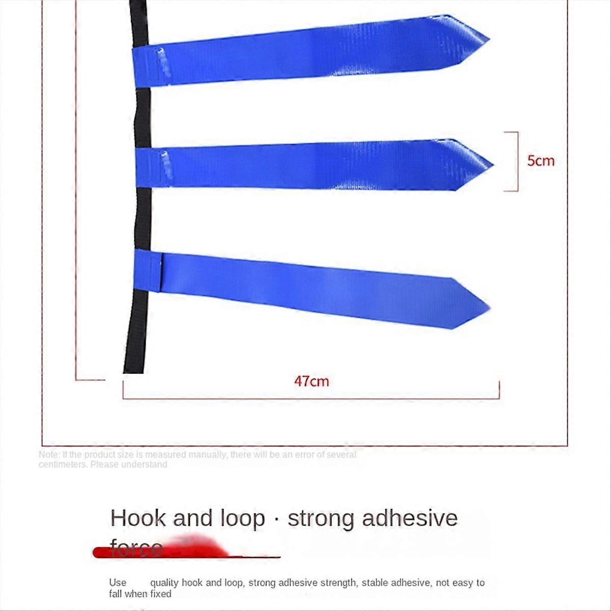 Blåt børneflagfodboldsæt, til ungdoms- og voksenflagfodbold