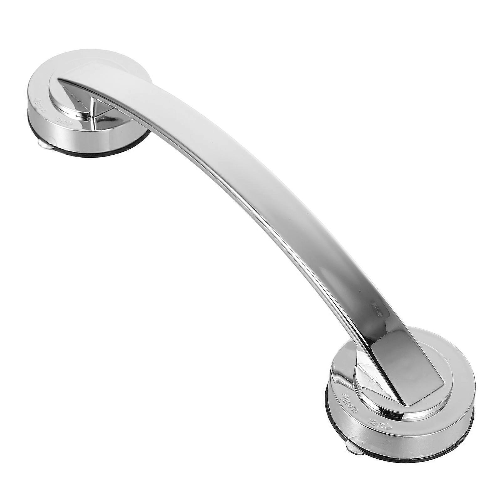 Safety Hand Bar Wall Mounted Bathroom Armrest for Elderly Silver Color