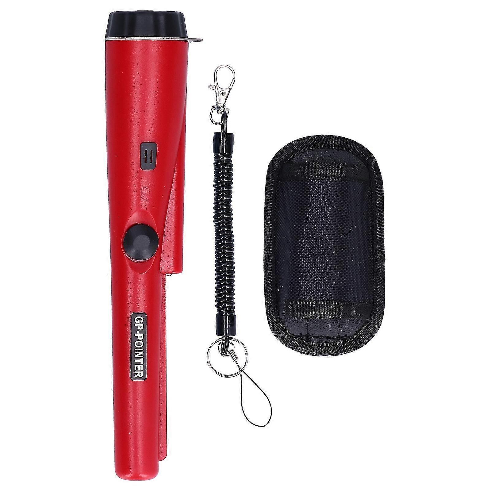 Professional portable waterproof metal detector with deep red LED light