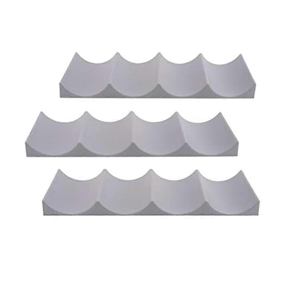 3Pcs Red Wine Display Stacking Bottle Rack for Kitchen Bar Hotel,Gray