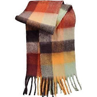Neuer Damen-Schal aus Mohair mit Karomuster im koreanischen Stil, weich, dick, warm und elegant