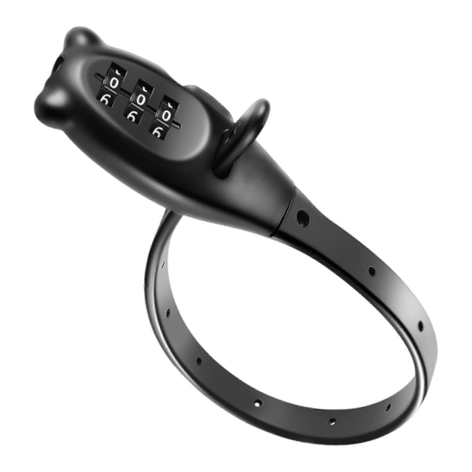 Combination Cable Lock with ThreeDigit Code, Adjustable Zip Tie Lock for Scooter, Bike and Gate