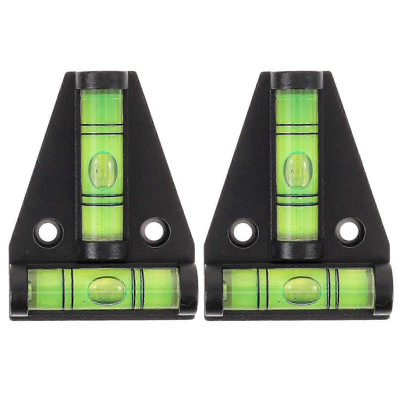 2pcs RV Leveling Blocks Magnetic Bubble Level Cross Check Leveler for Precise Alignment Durable Fixi