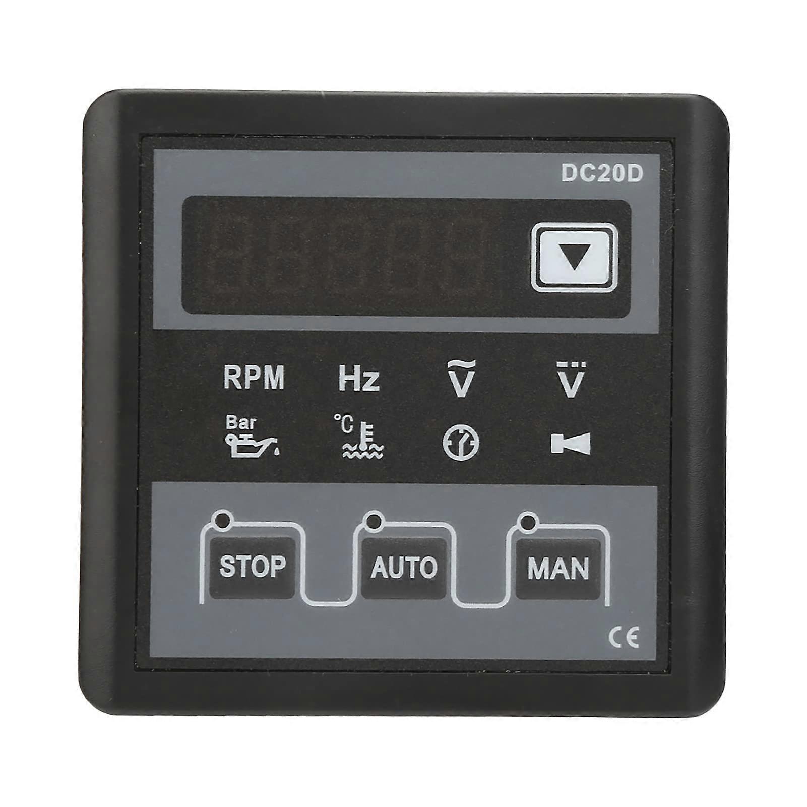 DC20D Generator Controller with 5Digit LED Display, Automatic and Manual Control Panel