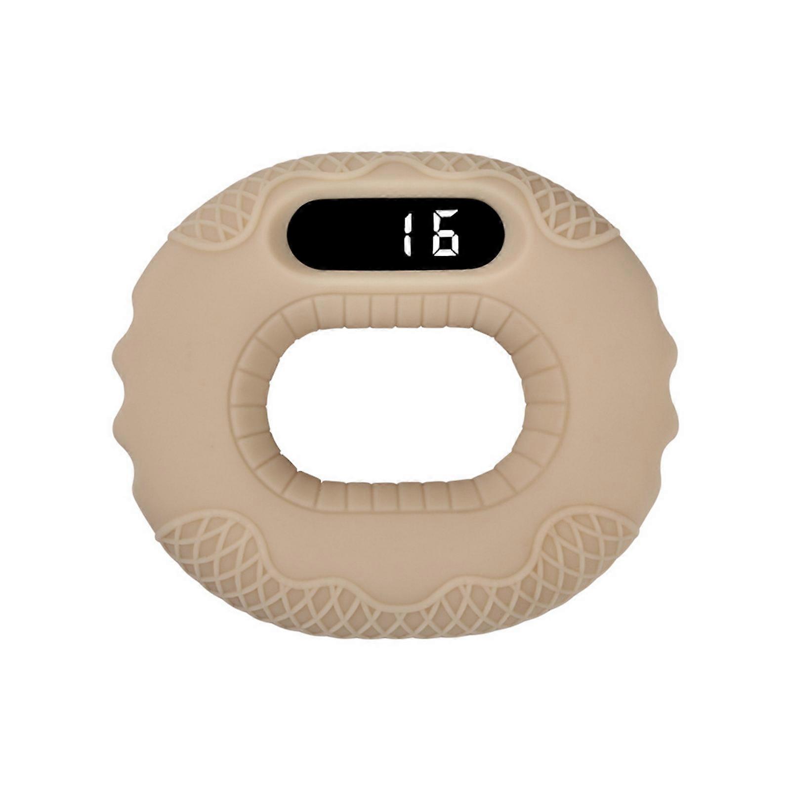 Silicone Grip Strength Trainer Ring LCD Display Bluetooth-compatible Remote Scrolling Ring APP Page