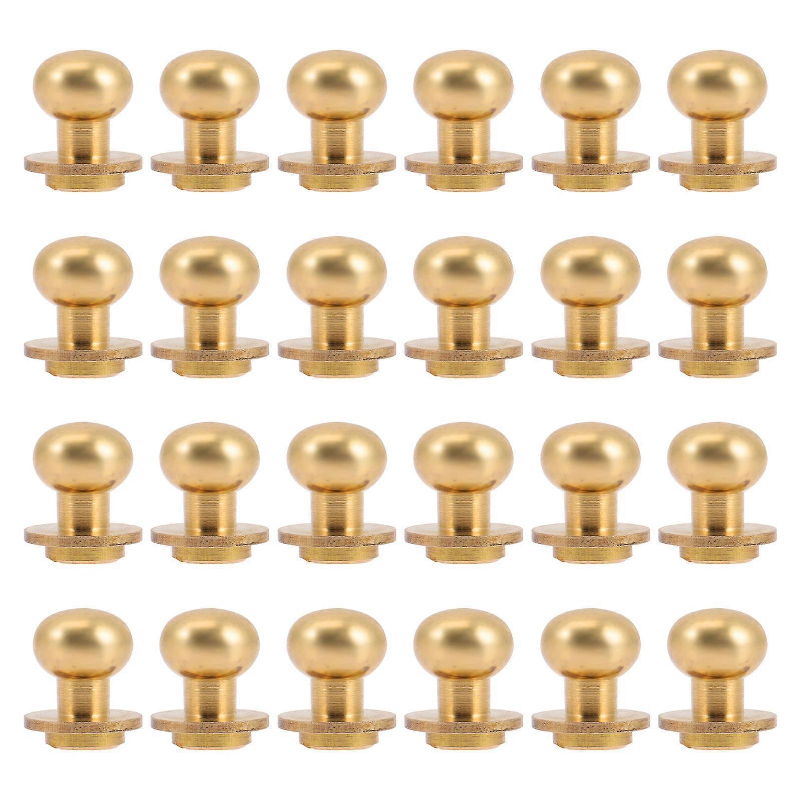 Round Cabinet Knobs for Kitchen Drawers 48Sets Golden Cabinet Pulls