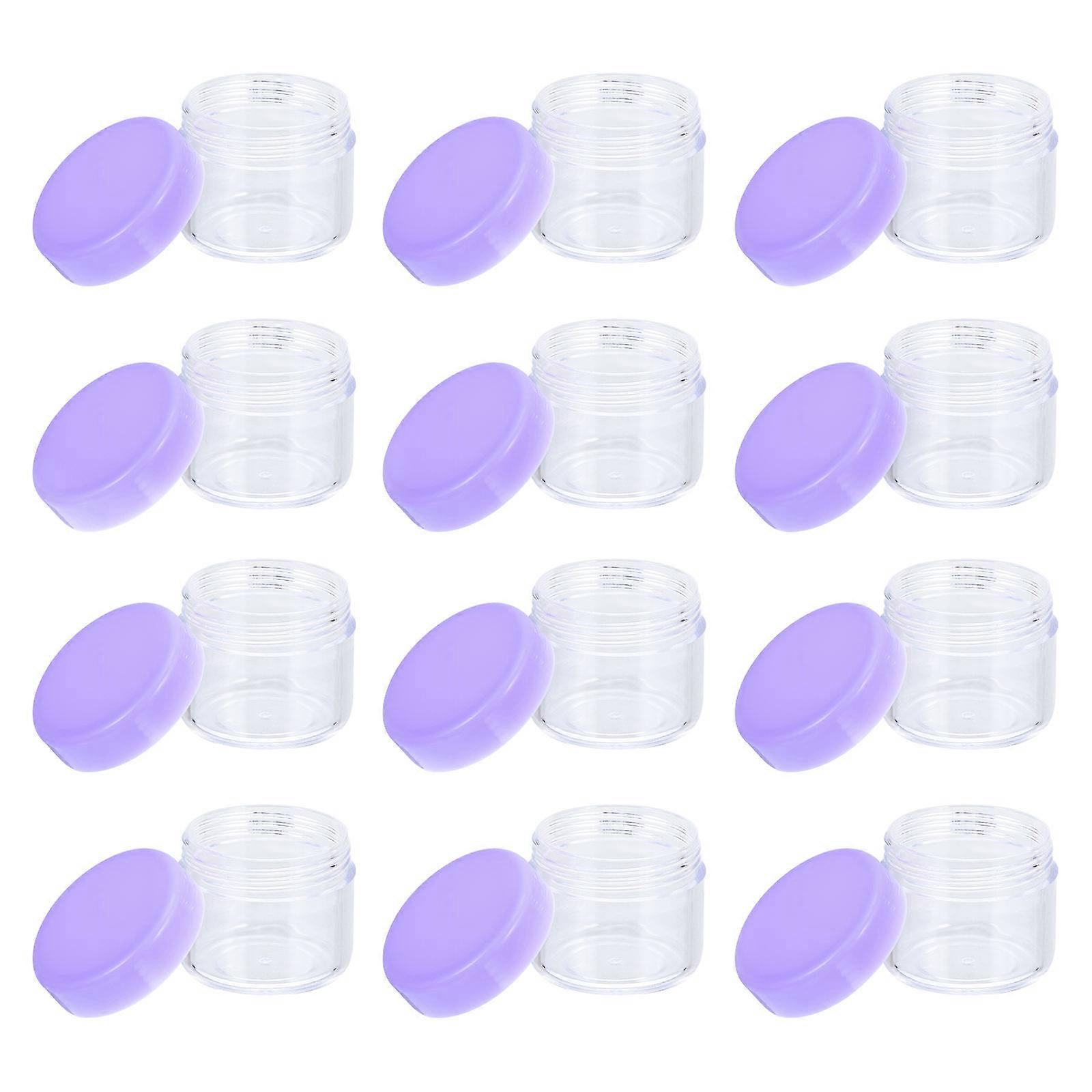 Violet Plastic Face Cream Boxes Designed for Storage 20Pcs Durable Bottles