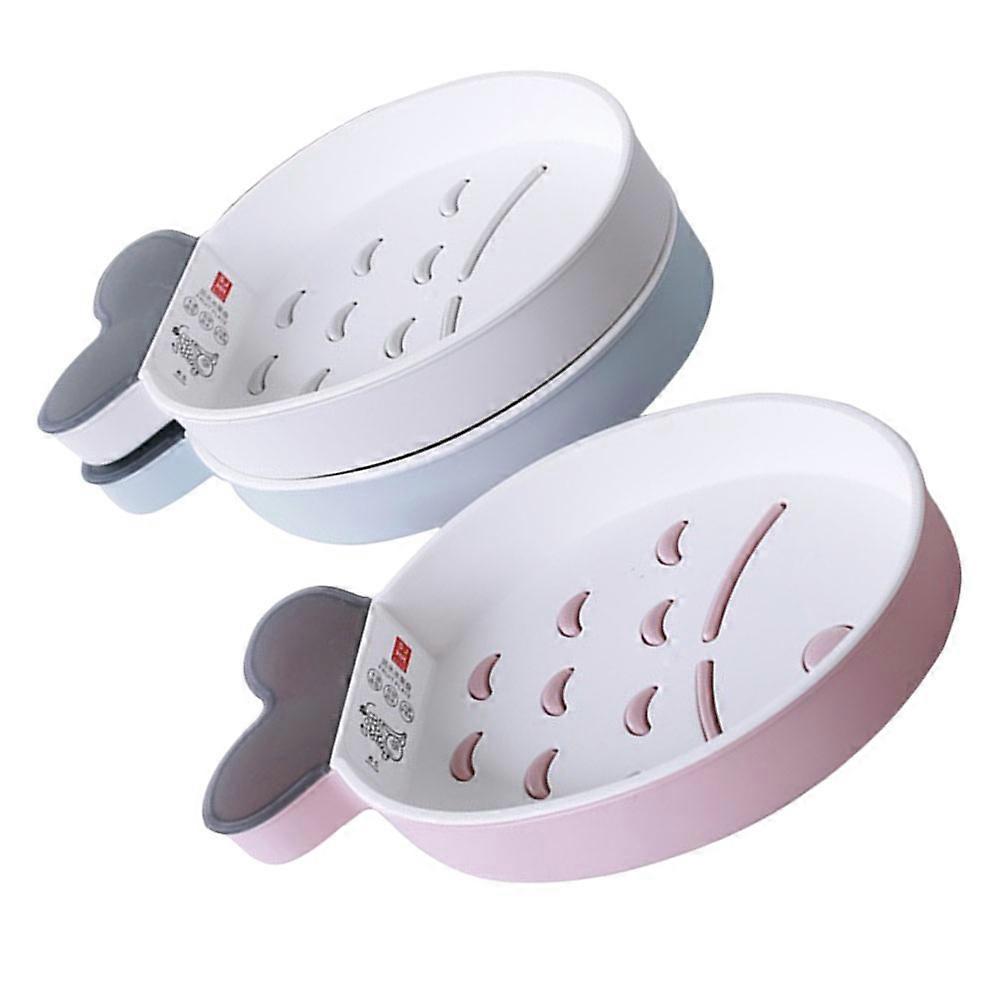 3Pcs Double-Layer Fruit Basket for Storage Plastic Vegetable Draining Tray