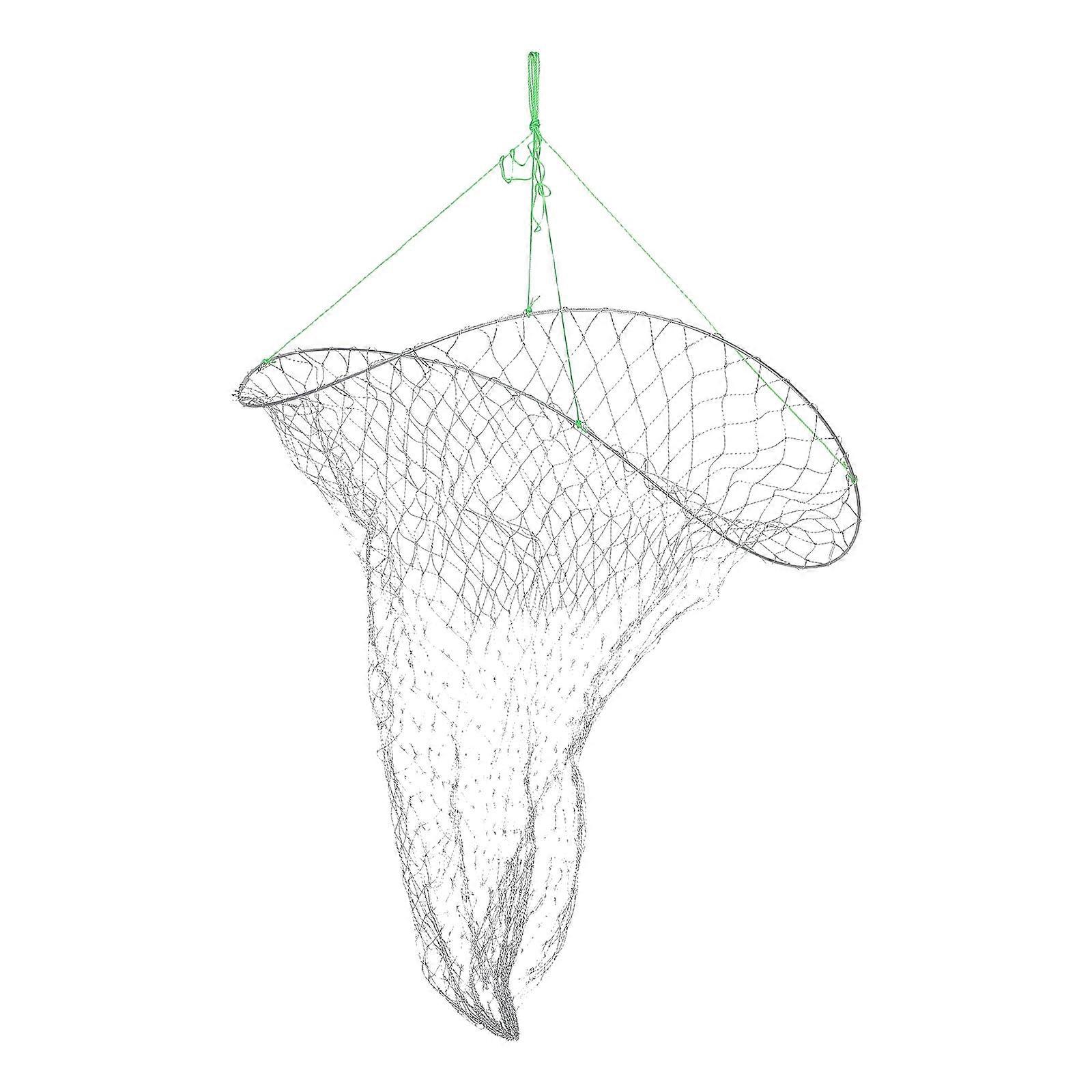 Foldable Fish Nets Bridge Fishing Net for Trap 2Sets Portable Tool