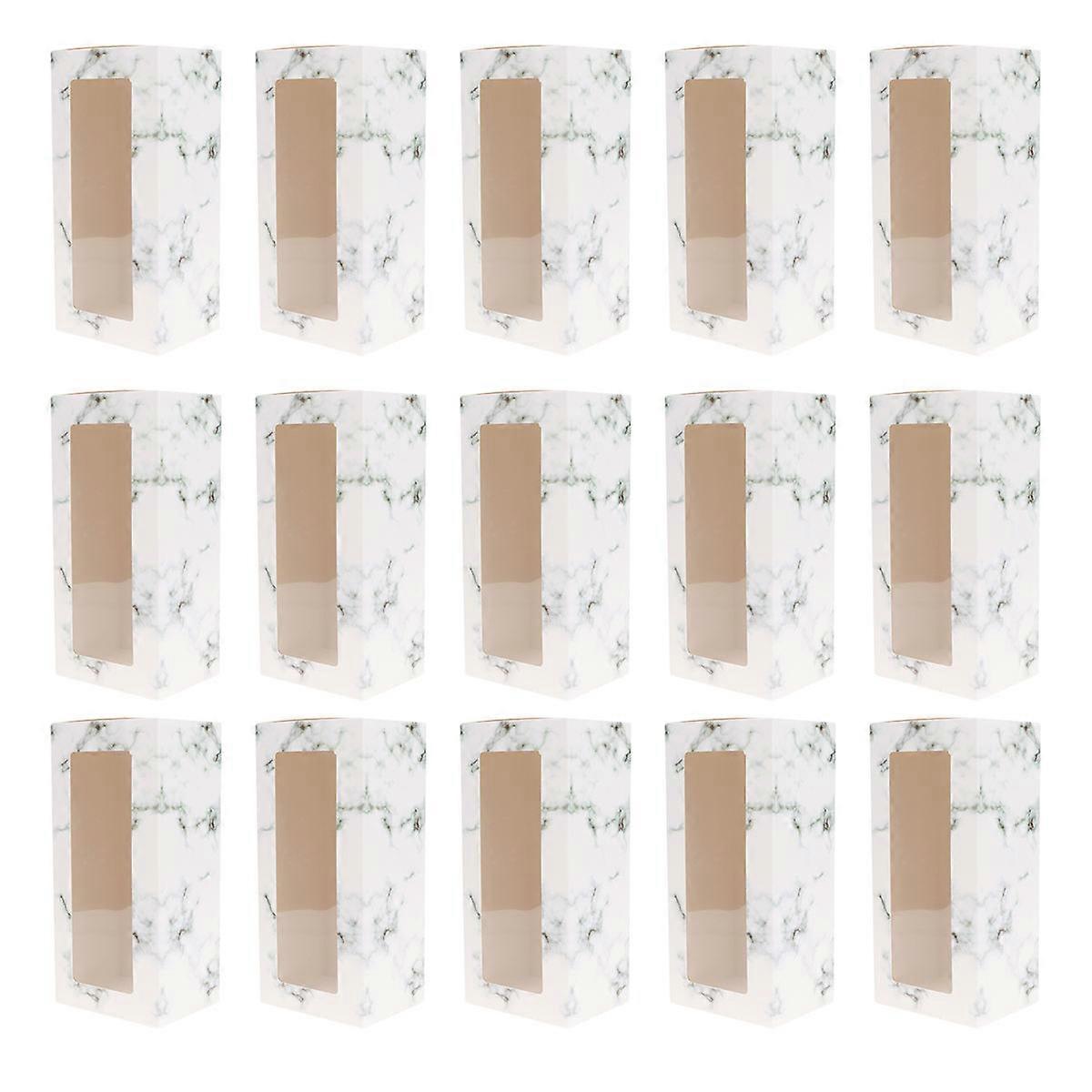 White Cake Roll Box Paper Packaging for 20Pcs Cake Roll Storage Containers