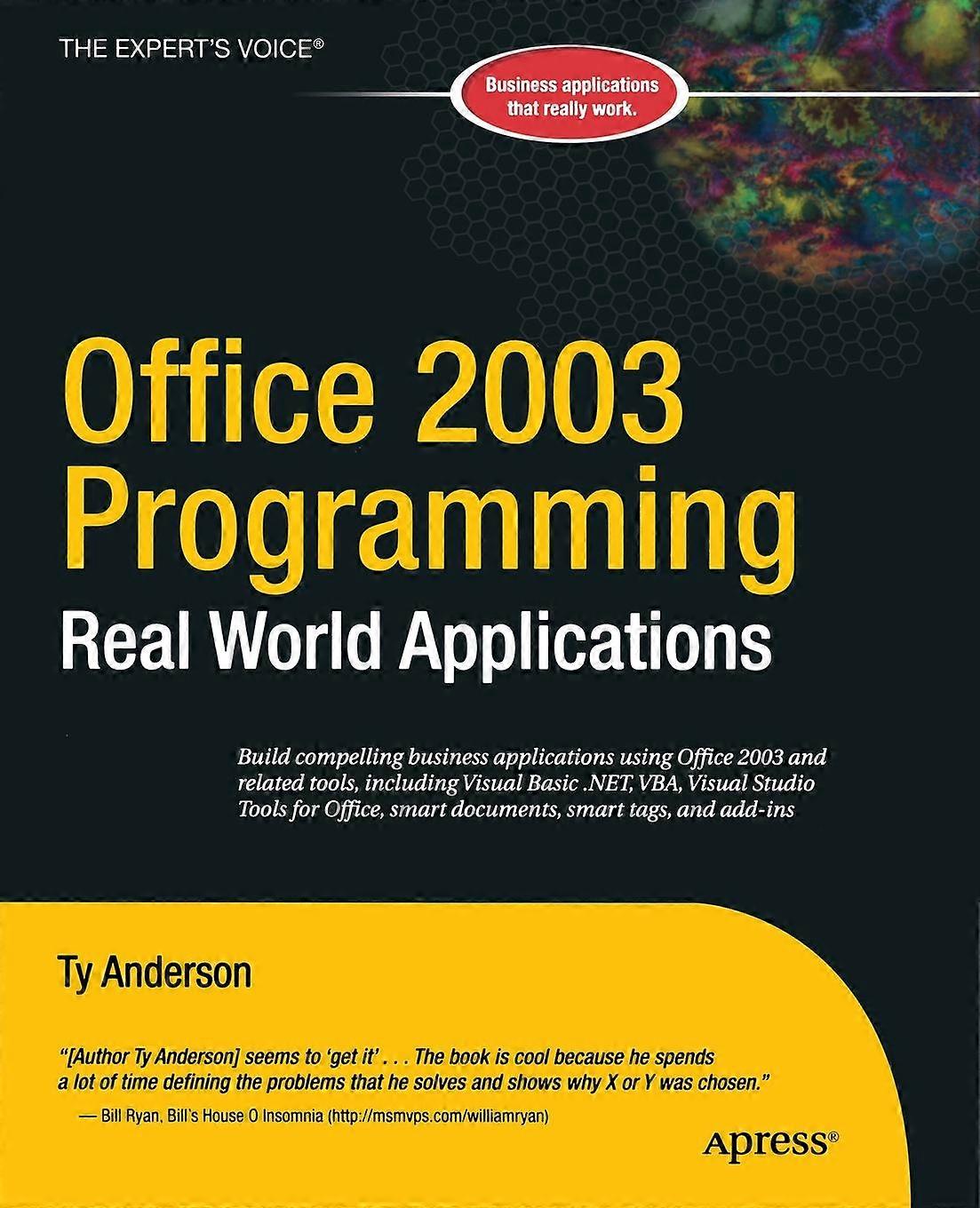 Office 2003 Programming Real World Applications - Ty Anderson - Paperback - en Book