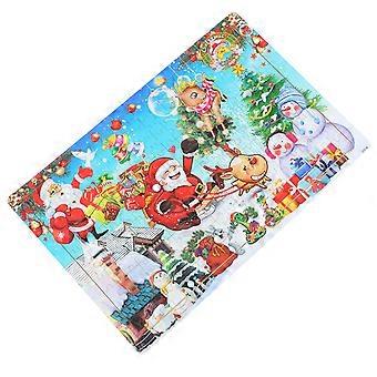 Kid Jigsaw Toy Wood Puzzle for Kids 2Sets Christmas Educational Intelligence