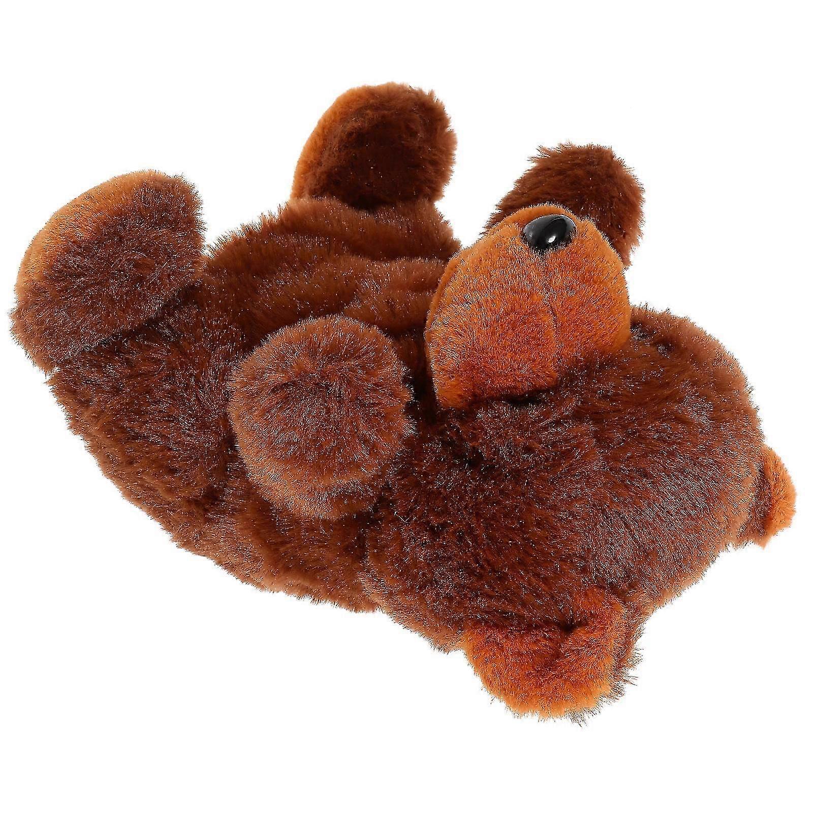 Plush Bear Hand Puppet Toy for Playing Interactive Animal Puppet