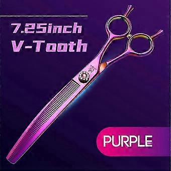 Curved Pet Thinning Shears 7.25" - Professional Grooming Scissors For Dogs And