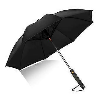 Portable Sun Umbrella with Fan Misting, UPF 50+ Cooling, 190T Black Glue Fabric, Fiberglass Aluminum Alloy Frame, Battery Powered, for Beach Outdoor A