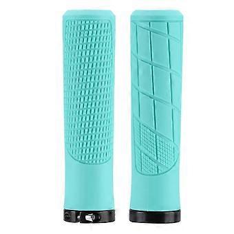 22mm 2pcs 7/8 Universal Motorcycle Handle Grips Aluminum+Rubber Red Blue Gold Handlebar Grip compatible with Scooter E-bike Motorbike