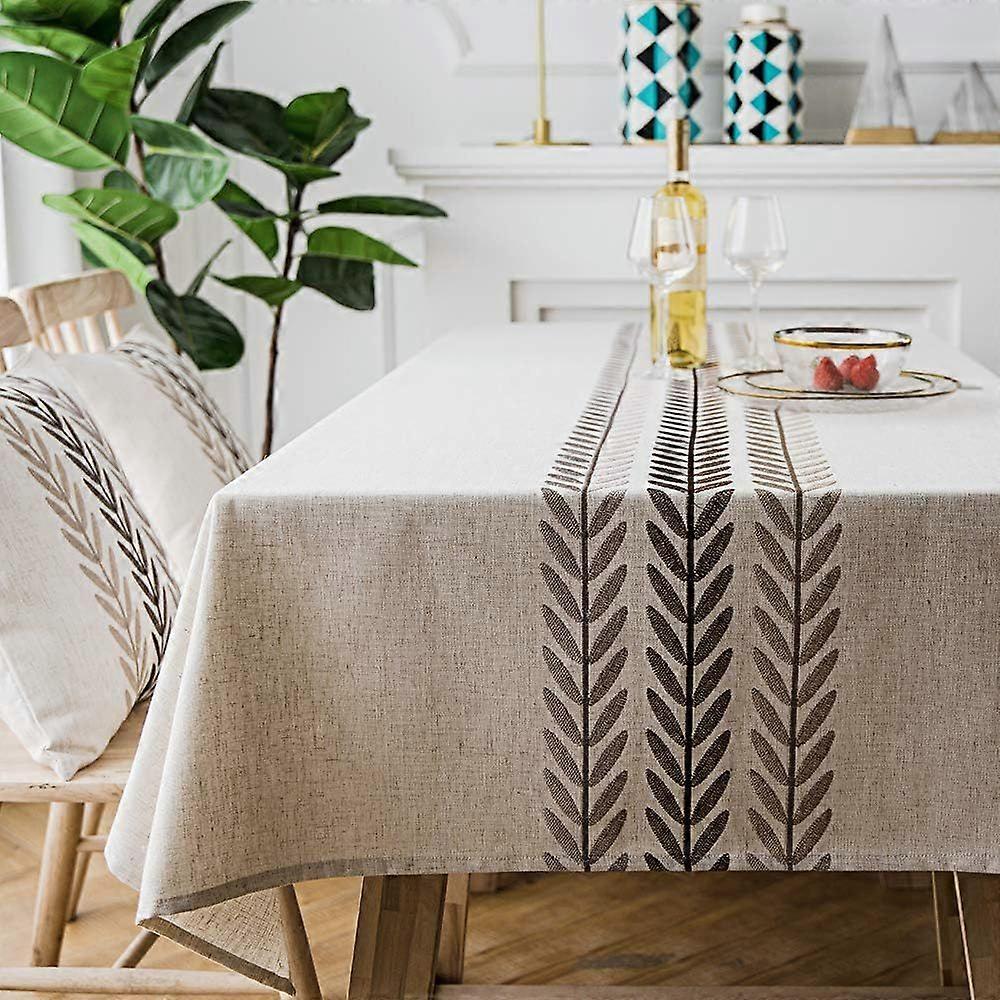 Stylish Square Rectangular Tablecloth / Tablecloth for Kitchen Table Decor Blue Water Plants Rectangle / Rectangle 53 X 70 inches