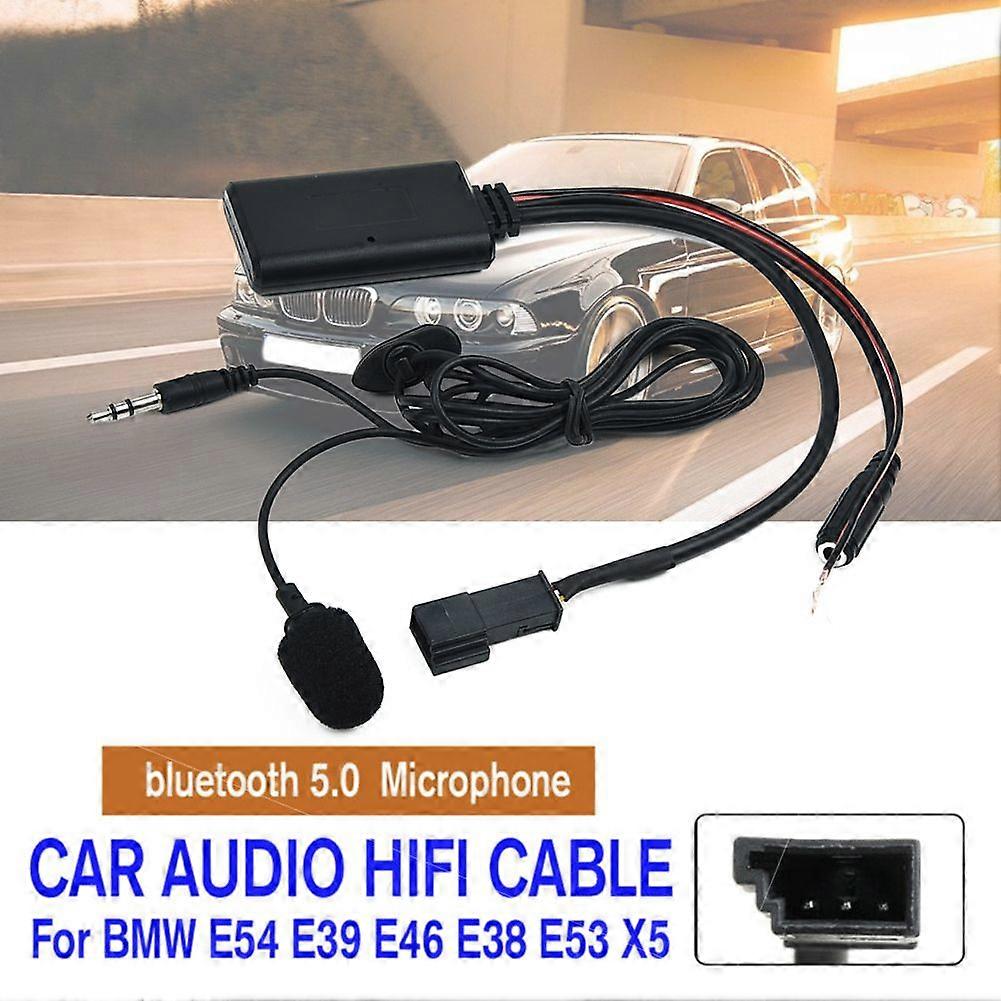 12V Car Audio HIFI Cable Adaptor Bluetooth 5.0 + Microphone For BMW E54 E39 E46 E38 E53 X5 Bluetooth Car Kit