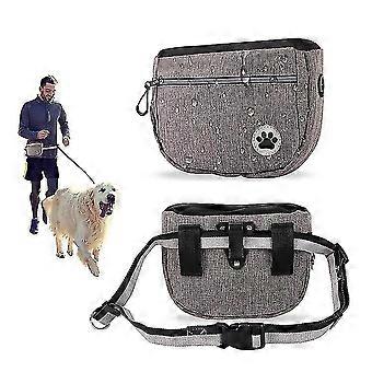 Sac de poche de friandises pour chiens pour l’entraînement, fermeture automatique Sac de promenade portable pour chiens avec réglable