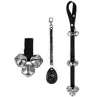 Training Potty Pet Doorbell Adjustable 3 Bells + Dog Training Rattles