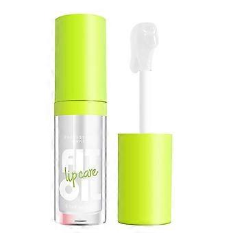 Hydrating Lip Oil with Large Brush Head, Non-Sticky Formula for Clear Glossy Finish (#01)