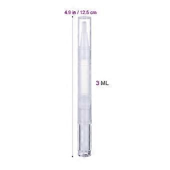 Transparent Nail Oil Pen for Storage Use 5Pcs with Brush Tip by Frcolor