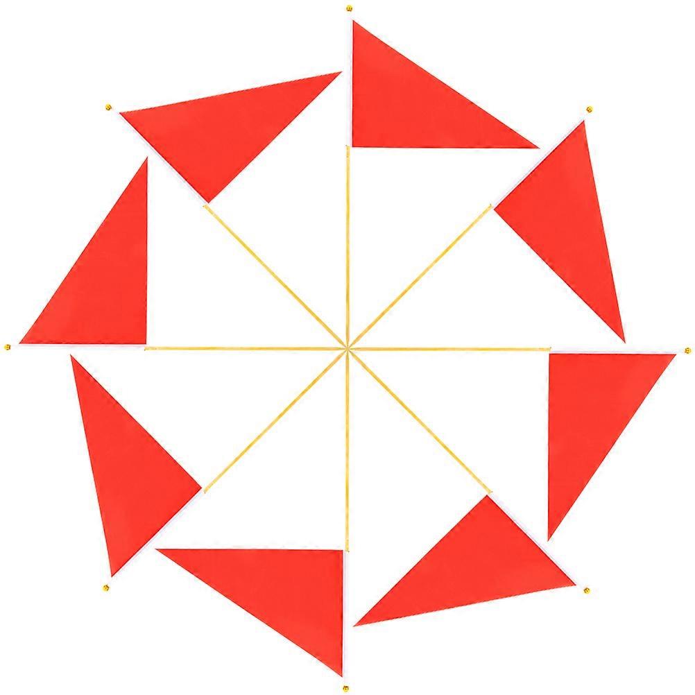 Yard Flags Marking Lawn Flag for Construction 40Pcs Red Triangle Flags