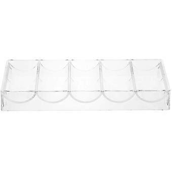 Poker Chip Holder Acrylic Transparent Box for Organized Storage Use DU