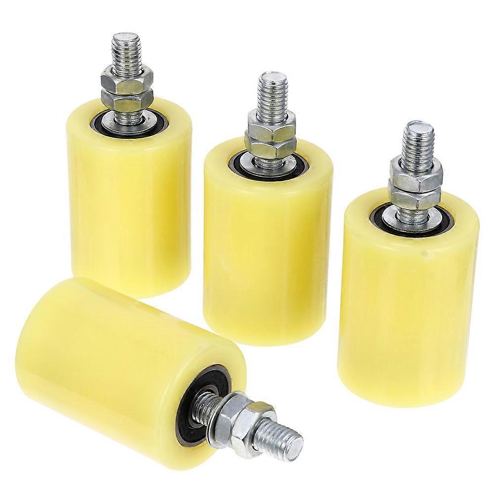 4pcs Sliding Gate Guide Rollers Heavy Duty Rail Gate Rollers Gate Support Guide Rollers Nylon Wheels