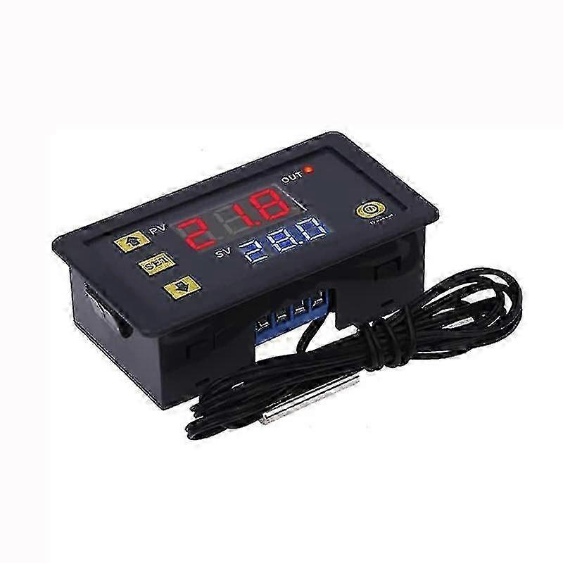 Digital Led Temperature Controller Module Digital Thermostat Switch With Waterproof Probe Programmable Heating Cooling Electronic Thermostat Range Fro