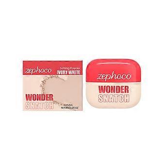 Zephoco waterproof setting powder (natuurlijke kleur) is subtiel, licht en glad, waardoor het goed hecht op het gezicht en een matte textuur heeft.