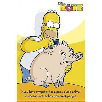 2007 THE SIMPSONS HOMER AND PIG Jigsaw Puzzle NEW TRENDS9038 FSX-359