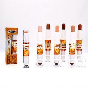 Collagen Silky Seamless Double-Ended Concealer Stick, Covers Dark Circles, Long-Lasting Waterproof