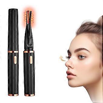 2-in-1-beheizte Wimpernzange mit Clip, natürliche Locken, 24 Stunden lang anhaltend, 3 Temperaturmodi mit USB-Akku