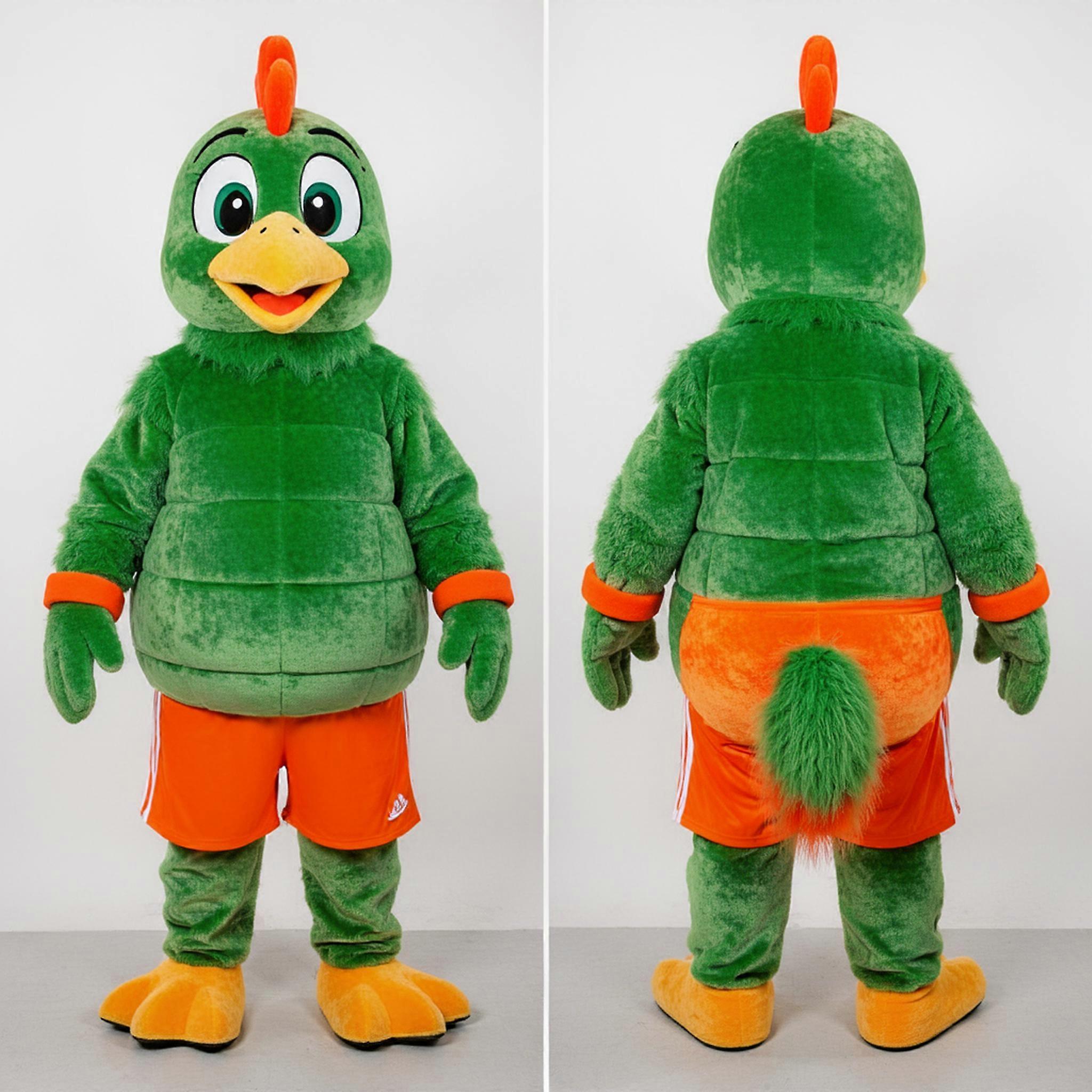 MASTICOT Bright Orange Running Hens Mascot