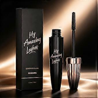 Waterproof 7D Black Mascara, SweatResistant SmudgeProof, Volumize & Lengthen Eyelashes For AllDay Daily Eye Beauty, 10Ml