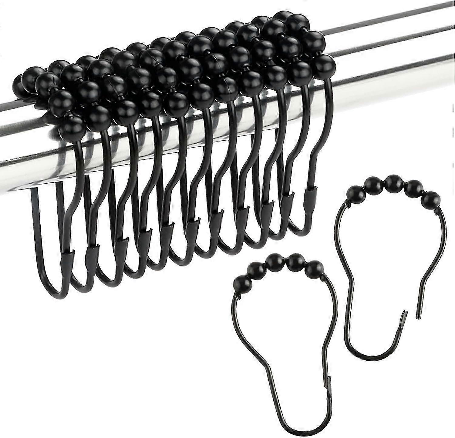 Strong Rustproof Shower Curtain Hooks
