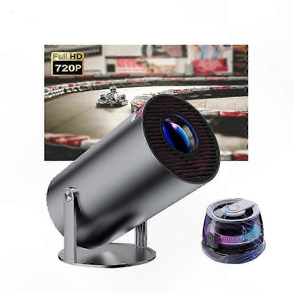 Compact Mini Projector with WiFi6 and Bluetooth 5.0 Portable Design 180 Rotation Easy Setup Short Throw Functionality