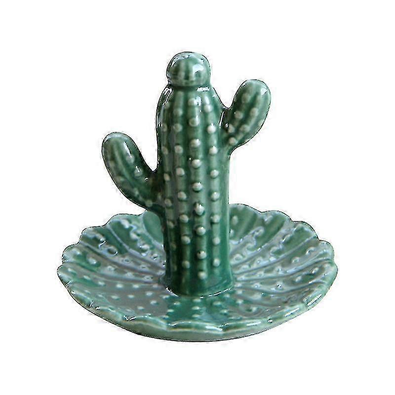Ceramic Cactus Trinket Dish Organizer