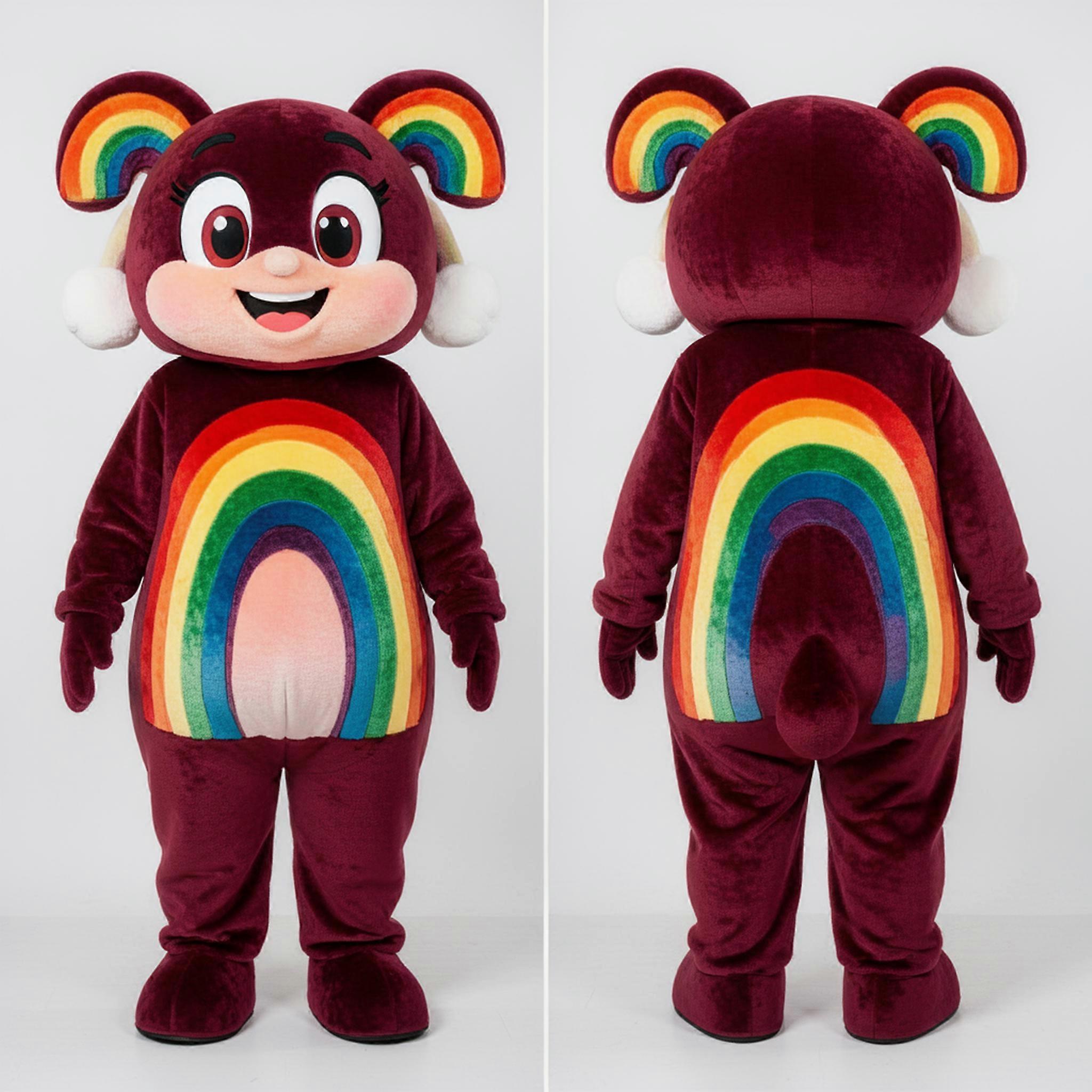 MASTICOT Vibrant Layered Rainbow Mascot