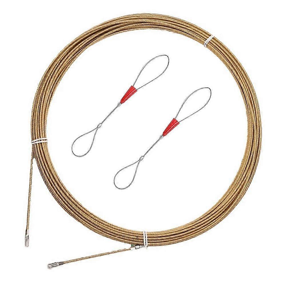 Spring Wire Threader, Round Head Cable Puller, 5m, Effortless Home Office Wiring, Cable Management Tool