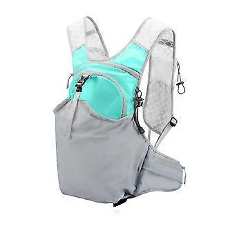 Hydration Backpack for Hiking and Cycling with Water Bladder, Waterproof Fabric, Reflective Strips, Lake Blue